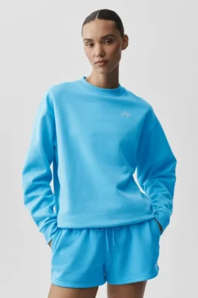 Pull à col rond Accolade – Bleu azur