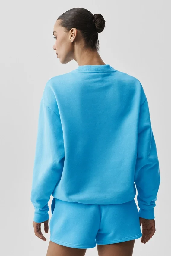 Pull à col rond Accolade - Bleu azur