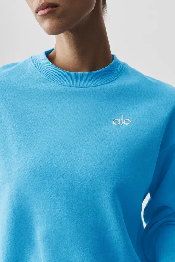 Pull à col rond Accolade - Bleu azur