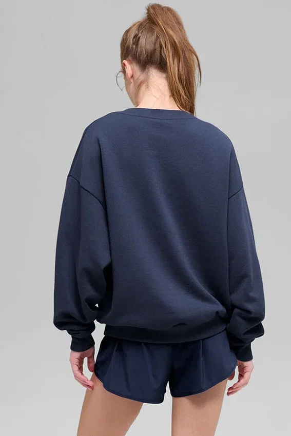 Pull à col rond Accolade - Bleu marine