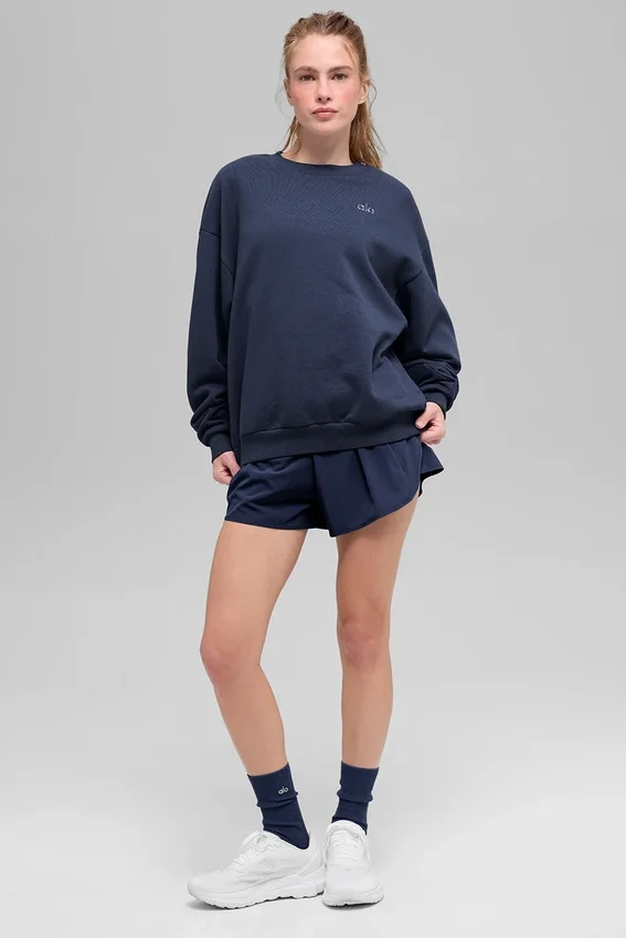 Pull à col rond Accolade - Bleu marine