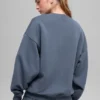 Pull à col rond Accolade - Bleu pierre