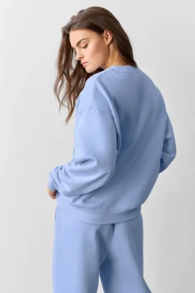 Pull à col rond Accolade – Bleu Provence clair