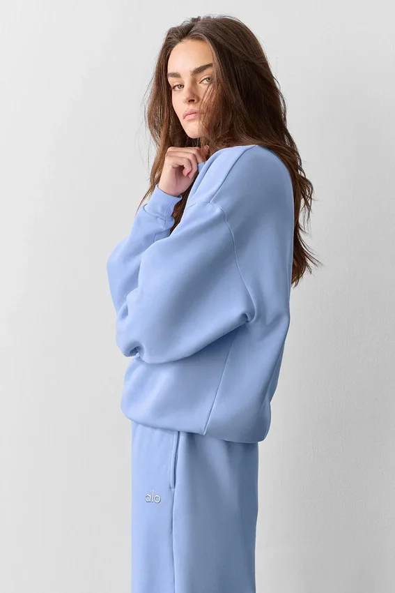 Pull à col rond Accolade - Bleu Provence clair