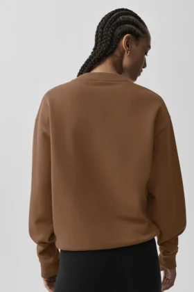 Pull à col rond Accolade – Brun « Sun Kissed »