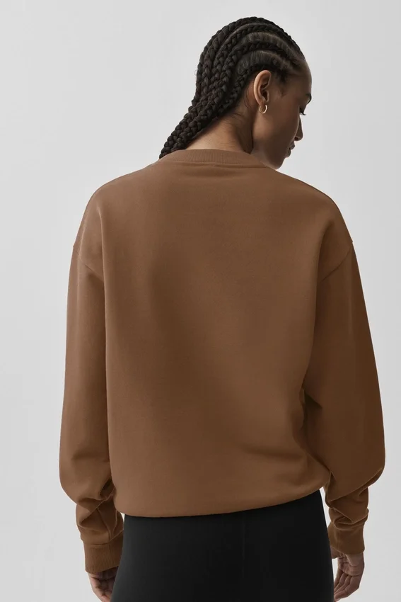 Pull à col rond Accolade - Brun « Sun Kissed »