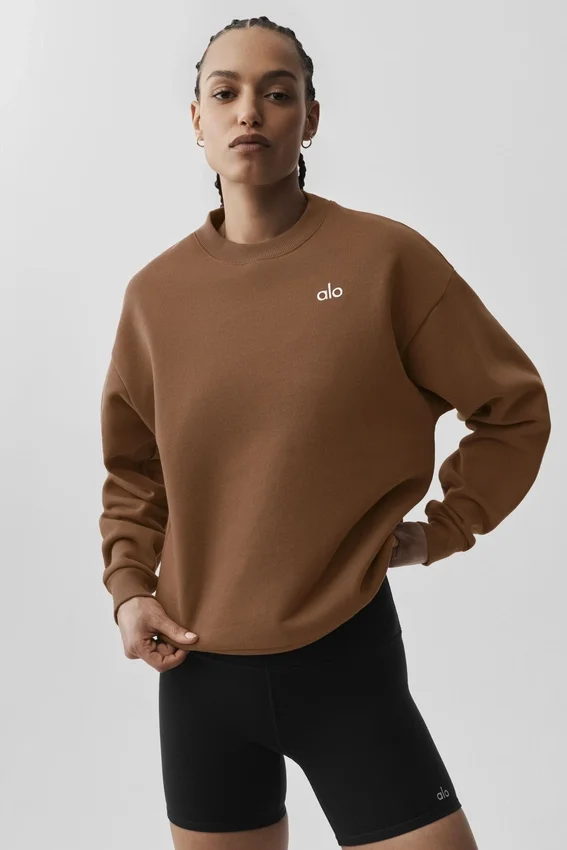 Pull à col rond Accolade - Brun « Sun Kissed »