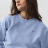 Pull à col rond Accolade court - Bleu Provence clair
