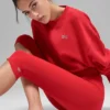 Pull à col rond Accolade court - Rouge vif