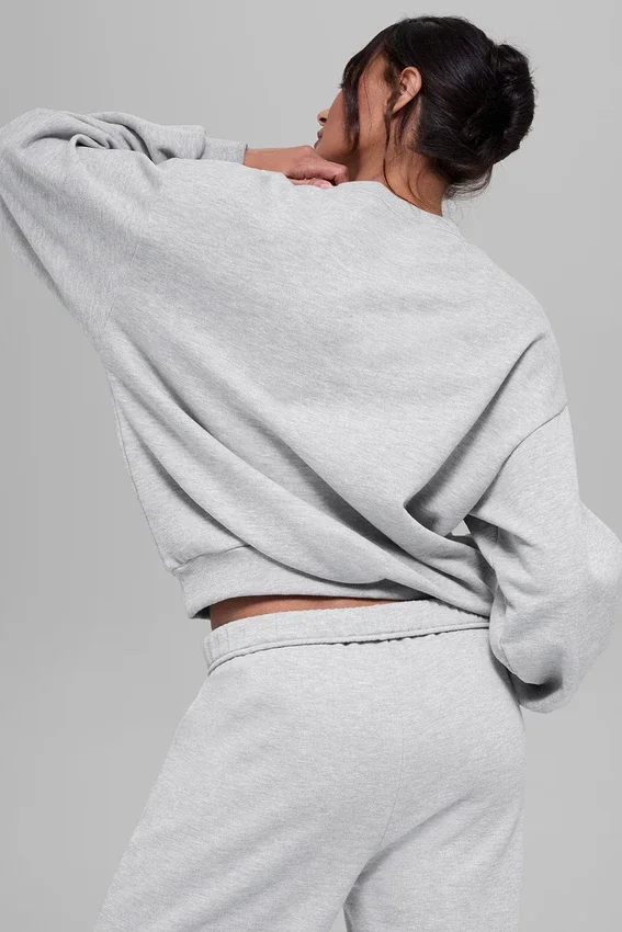 Pull à col rond Accolade - Gris chiné athlétique