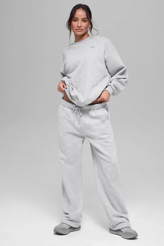 Pull à col rond Accolade - Gris chiné athlétique