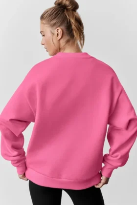Pull à col rond Accolade – Rose paradis