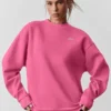 Pull à col rond Accolade - Rose paradis
