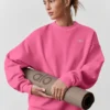 Pull à col rond Accolade - Rose paradis