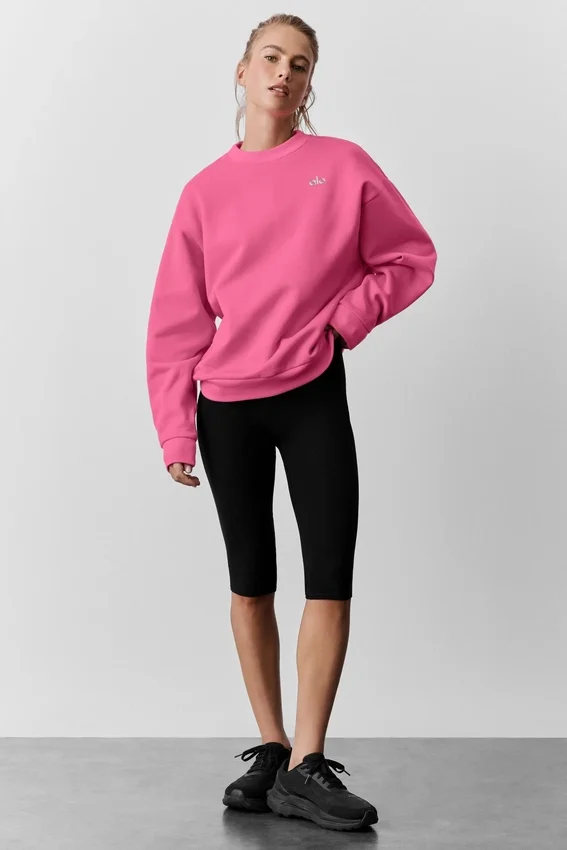 Pull à col rond Accolade - Rose paradis