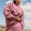 Pull à col rond Accolade - Rose sauvage