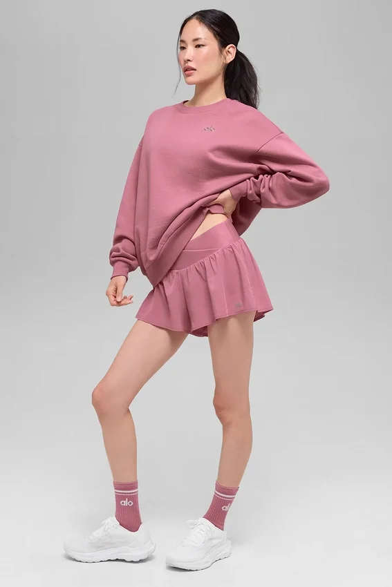 Pull à col rond Accolade - Rose sauvage