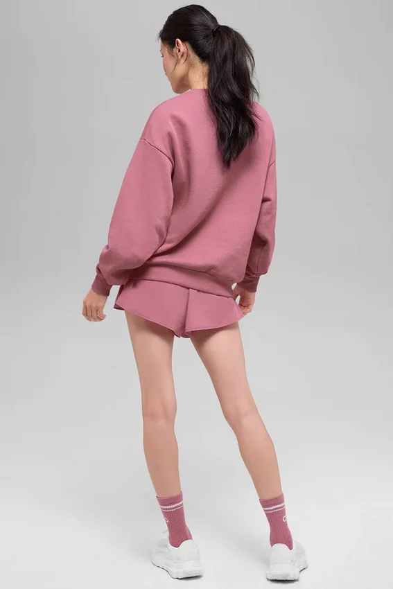 Pull à col rond Accolade - Rose sauvage