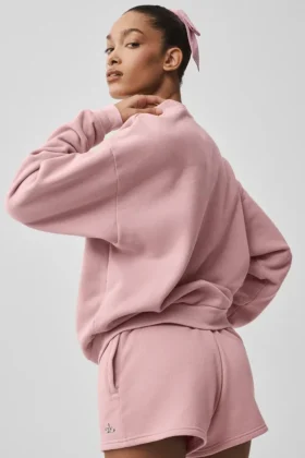 Pull à col rond Accolade – Rose vintage