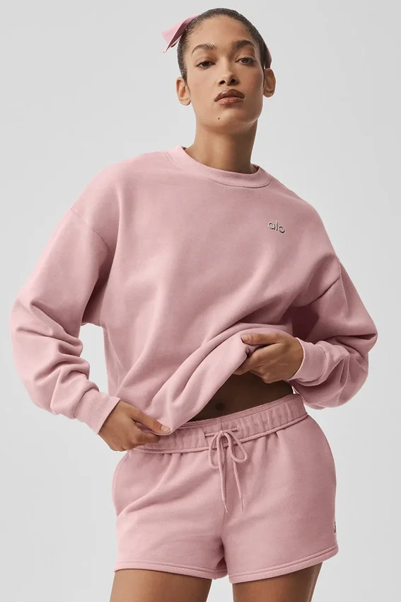 Pull à col rond Accolade - Rose vintage