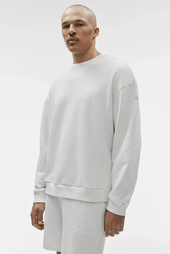 Pull à col rond Chill - Blanc chiné