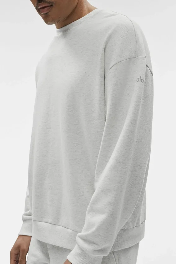 Pull à col rond Chill - Blanc chiné