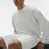 Pull à col rond Chill - Blanc chiné