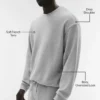 Pull à col rond Chill - Gris chiné athlétique