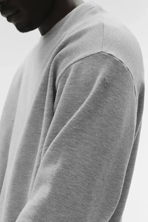 Pull à col rond Chill - Gris chiné athlétique