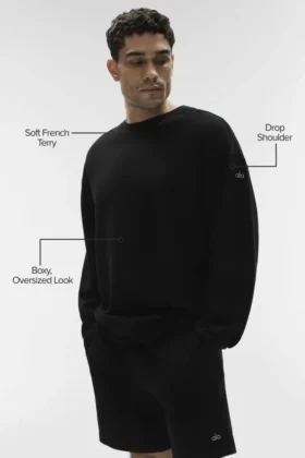 Pull à col rond Chill – Noir