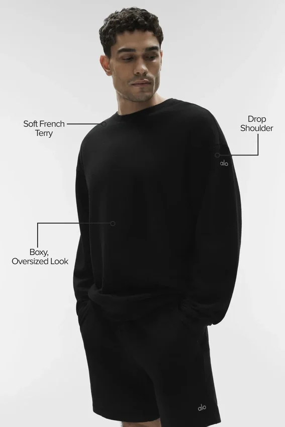 Pull à col rond Chill – Noir
