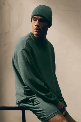 Pull à col rond Chill - Vert trèfle