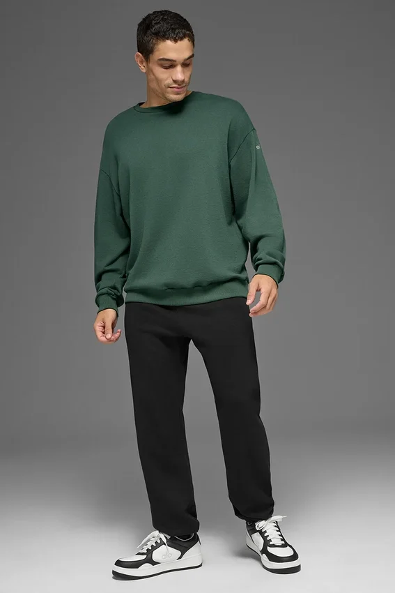 Pull à col rond Chill - Vert trèfle