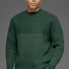 Pull à col rond en maille côtelée Domain Shift - Vert trèfle