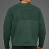 Pull à col rond en maille côtelée Domain Shift - Vert trèfle
