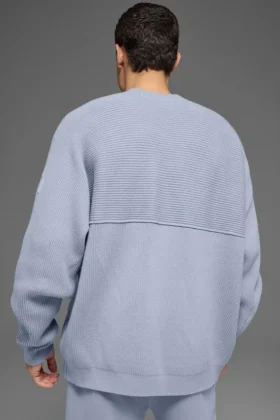 Pull à col rond en maille côtelée Domain Shift – Winter Frost