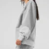 Pull à col rond Make Waves - Gris chiné athlétique ton sur ton