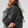 Pull à col rond Make Waves – Gris chiné foncé ton sur ton