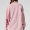 Pull à col rond Make Waves - Rose coucher de soleil dégradé