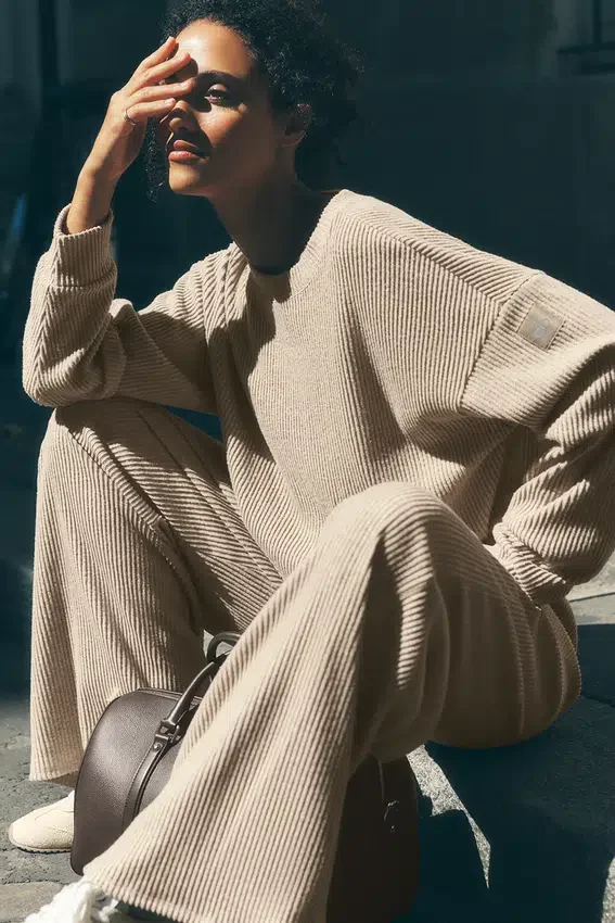Pull à col rond Muse - Gravel Heather