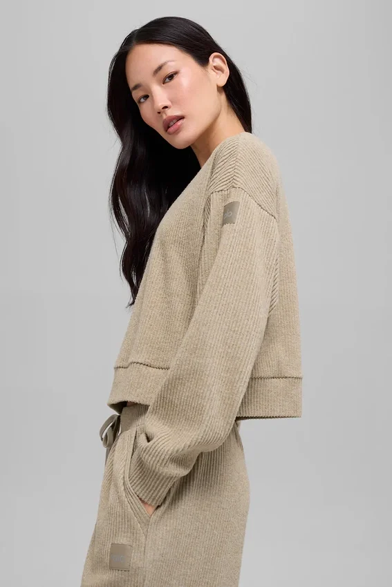 Pull à col rond Muse - Gravel Heather