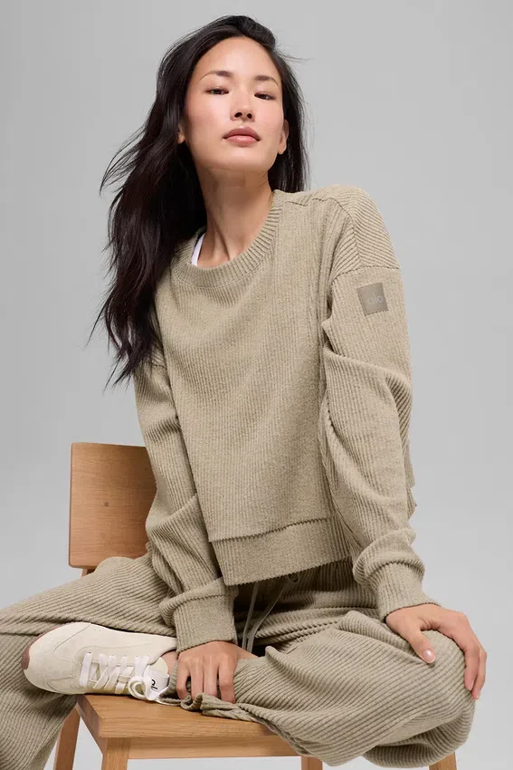 Pull à col rond Muse - Gravel Heather