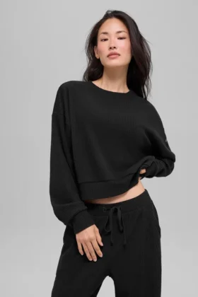 Pull à col rond Muse - Noir