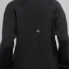 Pull à col rond Noble en laine et cachemire à côtes - Noir