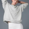 Pull à col rond épais Renown - Gris chiné athlétique