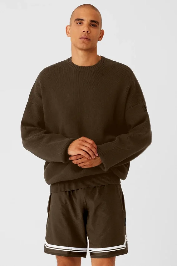 Pull à col rond Scholar - Espresso