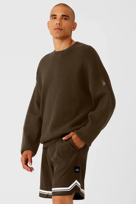 Pull à col rond Scholar - Espresso