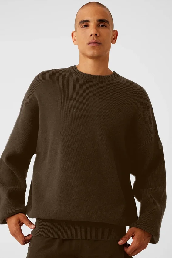 Pull à col rond Scholar - Espresso