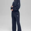 Pull à col rond unisexe en laine et cachemire « New Class » - Bleu marine