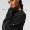 Pull à col rond unisexe en laine et cachemire « New Class » - Noir